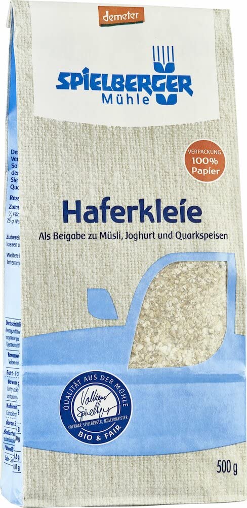 Spielberger Bio Haferkleie, demeter (6x500g)
