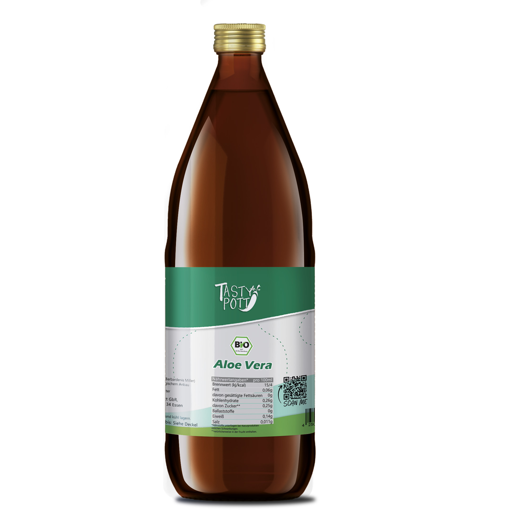 Tasty Pott Bio Aloe Vera 1L - Direktsaft