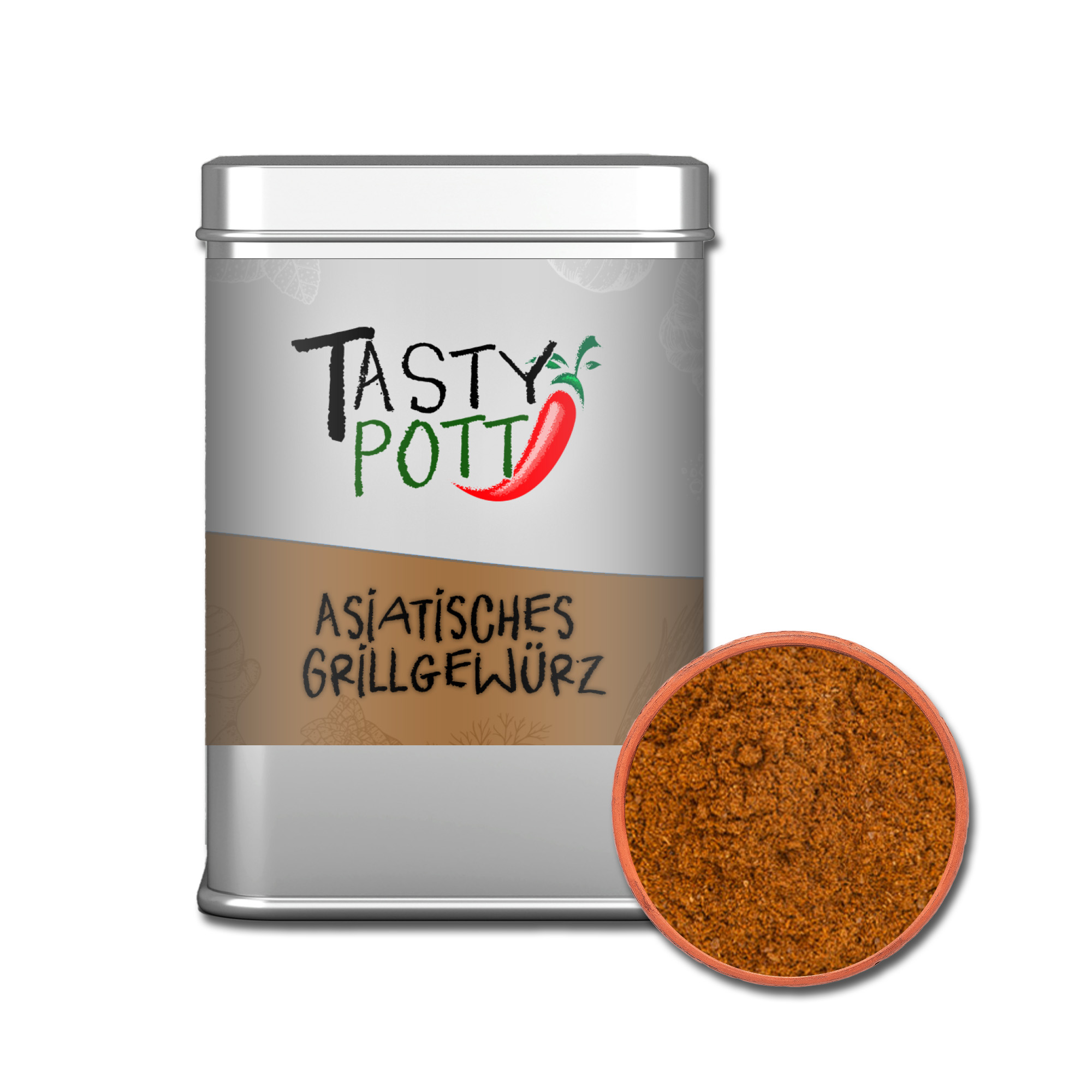 Asia Grill Gewürz 70g Dose - Typisch asiatische Gewürze von Tasty Pott