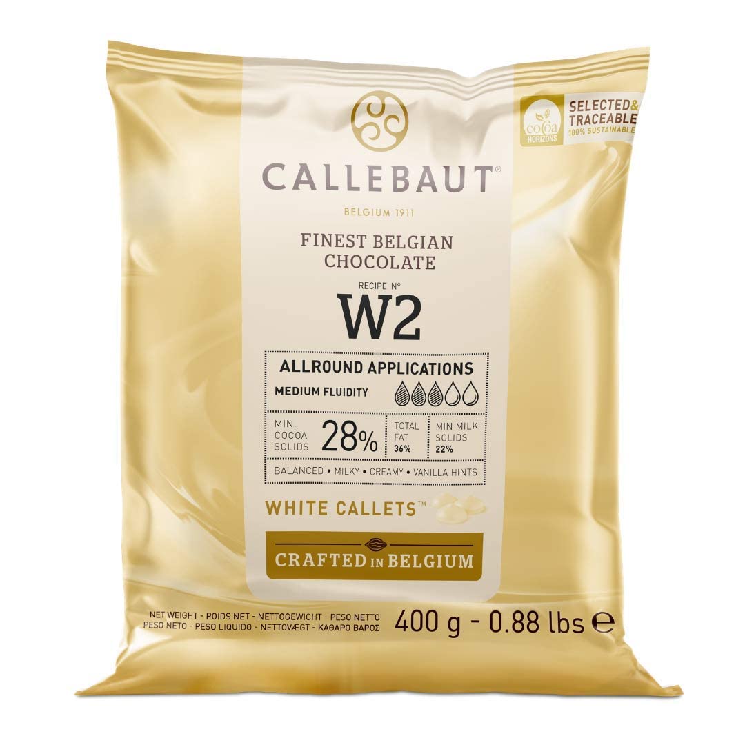 Callebaut, Kuvertüre Callets, weiße Schokolade(400g) Callebaut, Kuvertüre Callets, weiße Schokolade(400g)