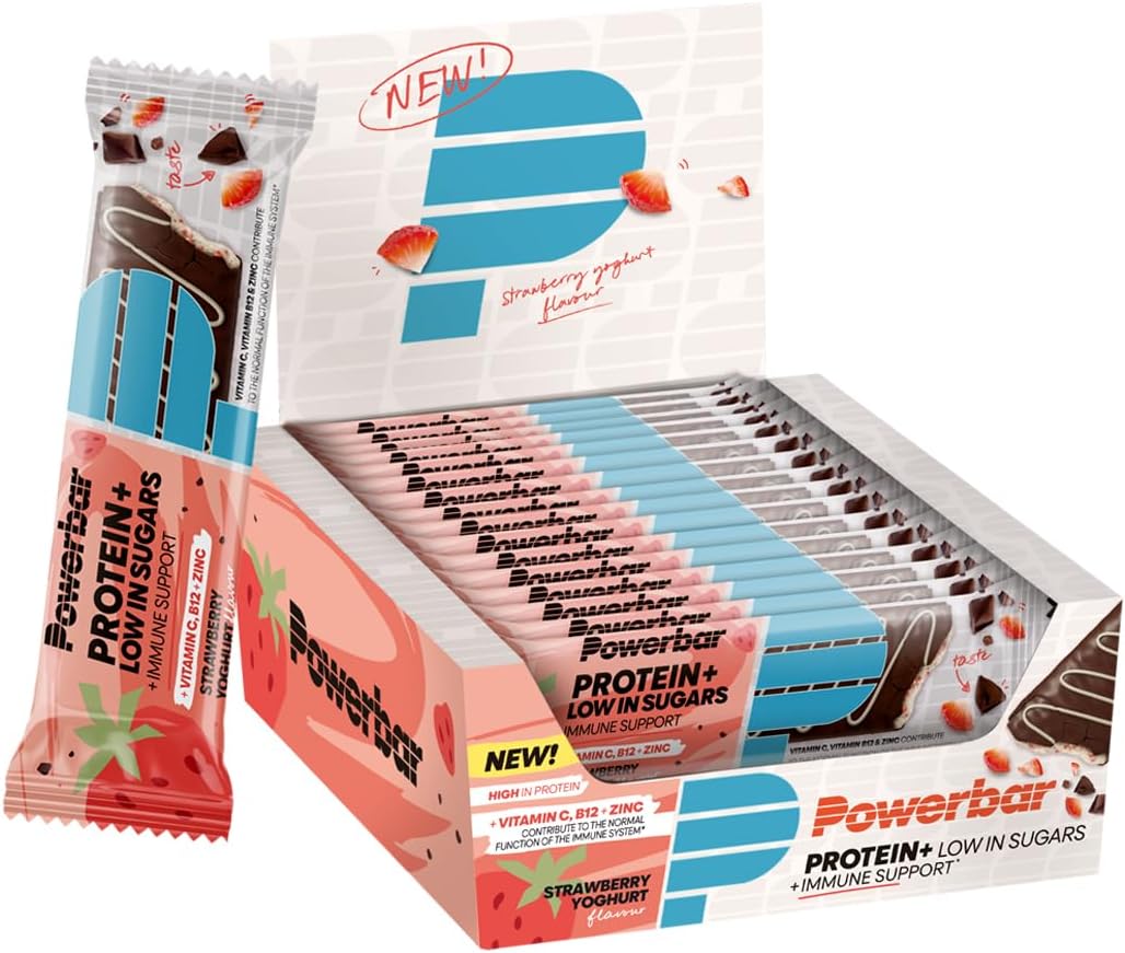 Powerbar Protein Plus Low Sugar Immune Support 16x35g - High Protein Low Sugar