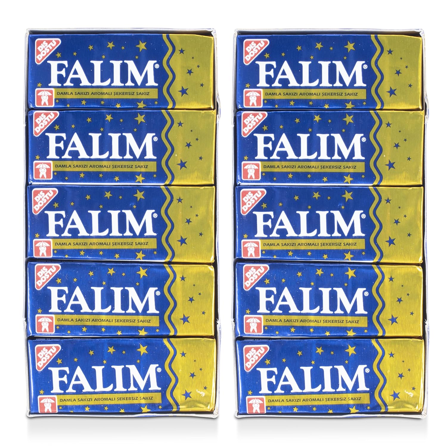 Falim - Damla Sakiz Kaugummi ohne Zucker  - (2x5*20Stk) Falim - Damla Sakiz Kaugummi ohne Zucker  - (2x5*20Stk)