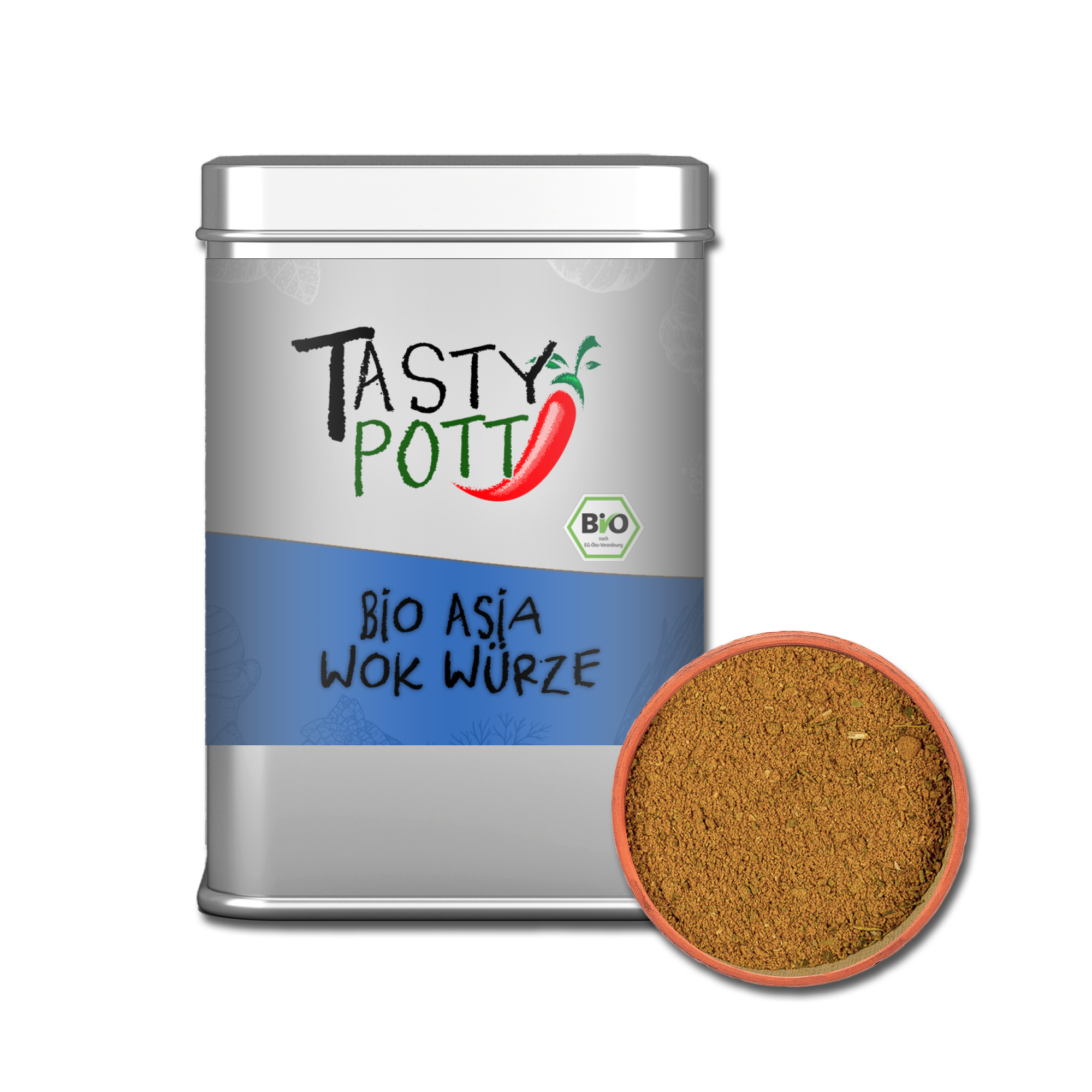 Bio Asia Wok Würze - Gewürzmischung - 100g Dose Bio Asia Wok Würze - Gewürzmischung - 100g Dose