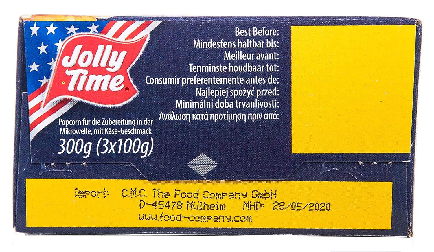 Jolly Time Mikrowellen Popcorn Cheese (3 x 100 g)