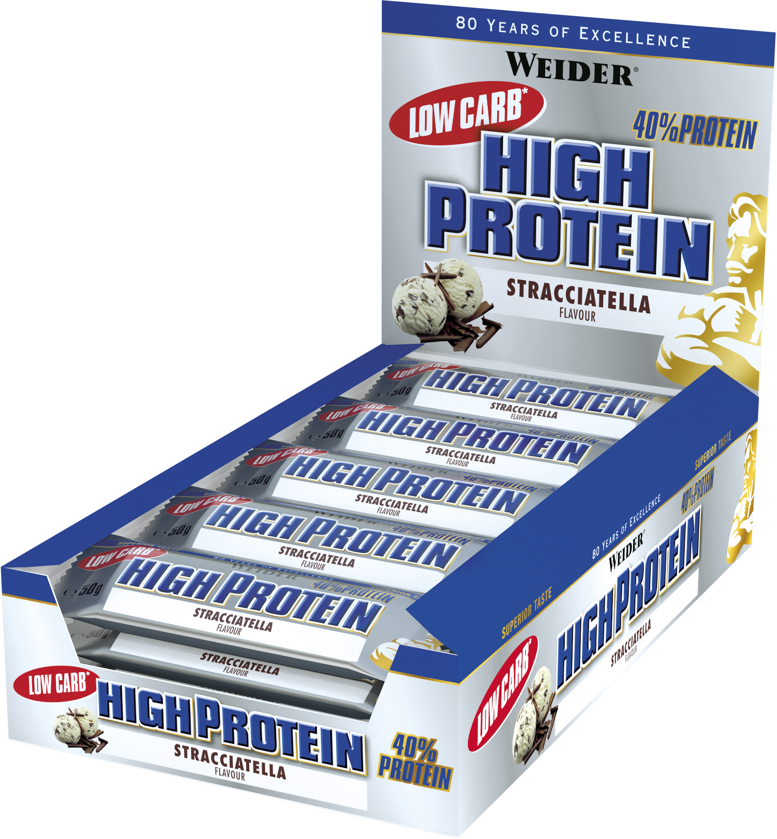 Weider 40% HIGH Protein Bar (24* 50g kleine Riegel Box) Weider 40% HIGH Protein Bar (24* 50g kleine Riegel Box)