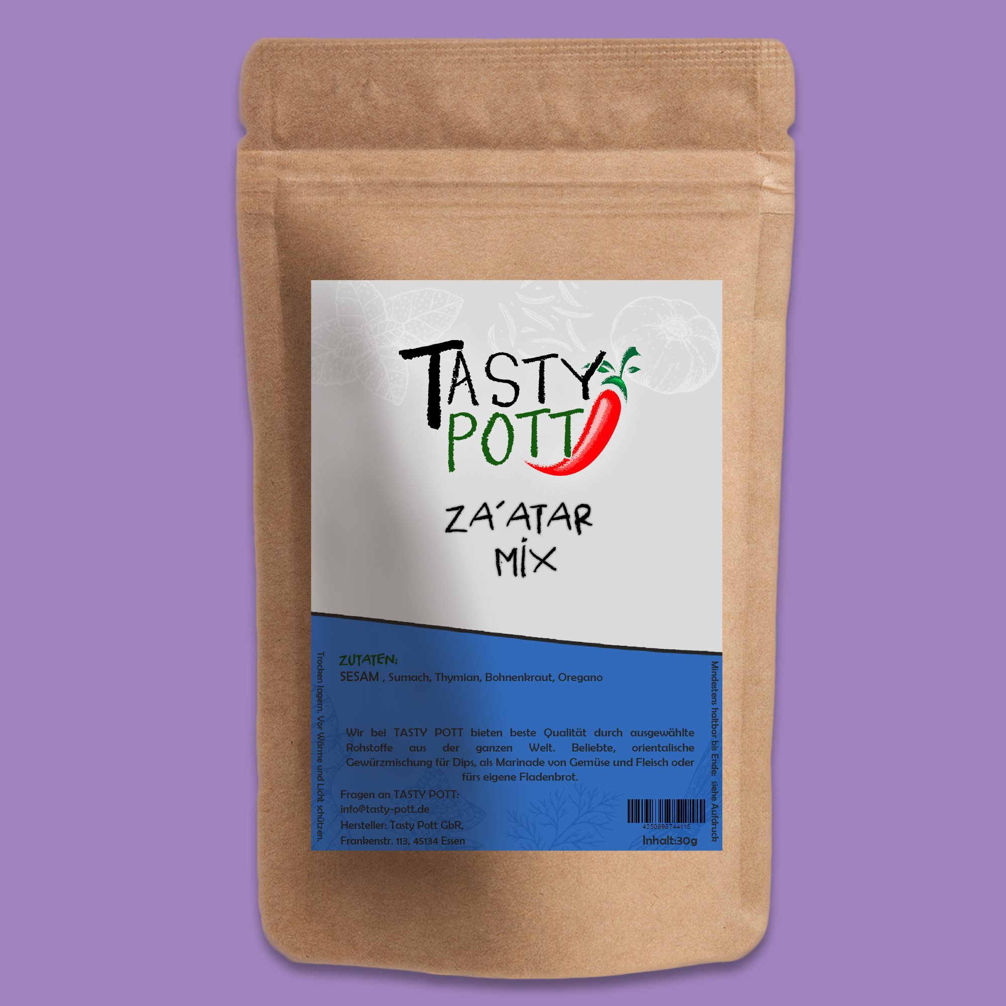 Tasty Pott Za´atar Mix 250g Beutel Tasty Pott Za´atar Mix 250g Beutel