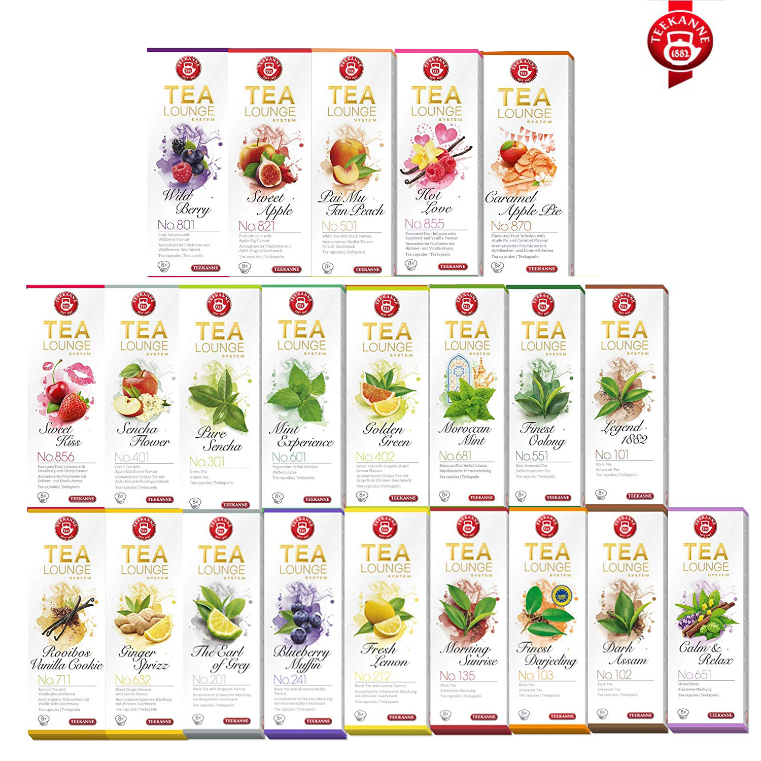 Teekanne Teelounge 3er Pack (3x8) Kapseln Teekanne Teelounge 3er Pack (3x8) Kapseln