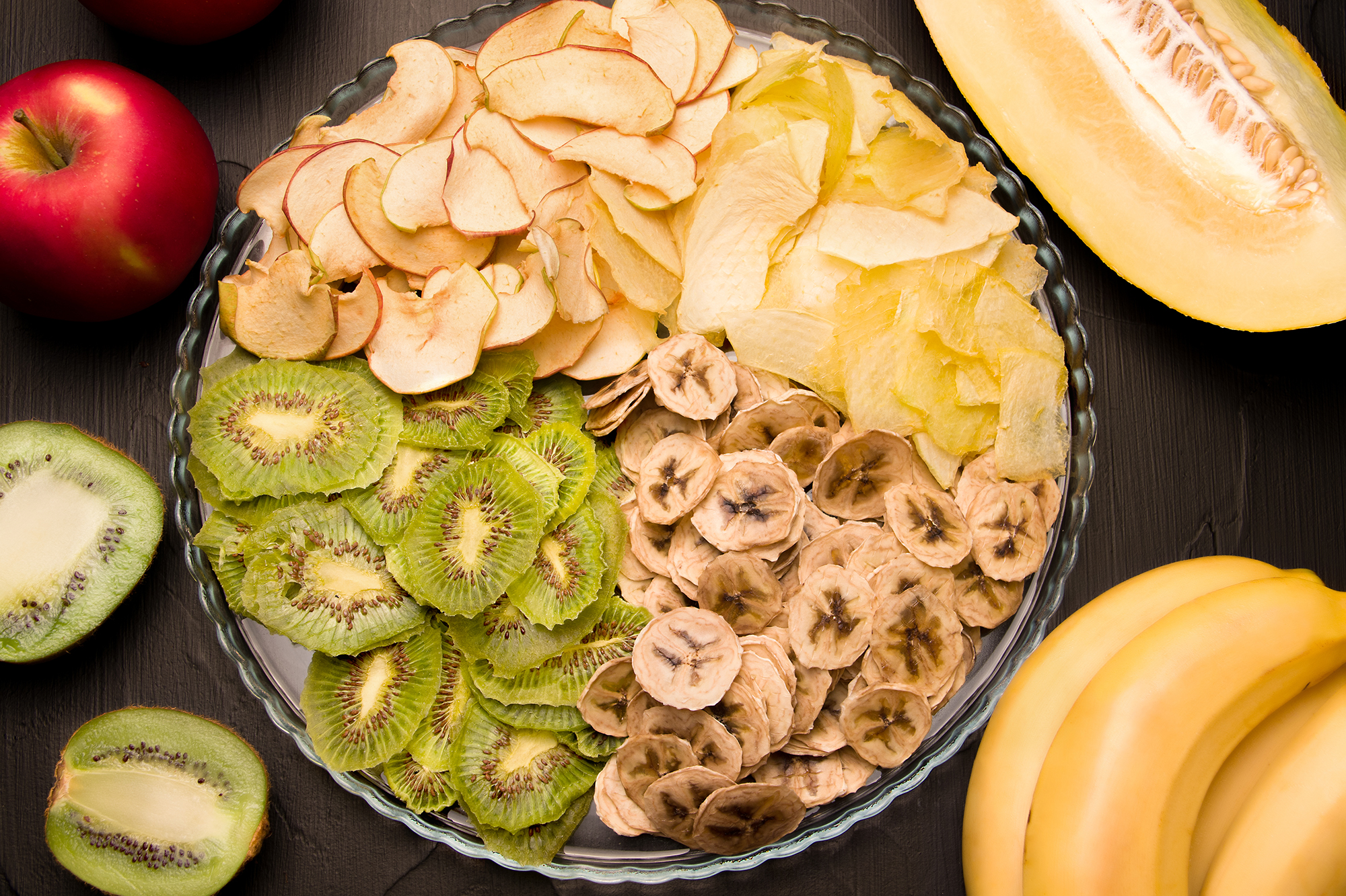 Bio Bananenchips - getrocknet mit Zuckerzusatz - 1Kg Beutel von Tasty Pott