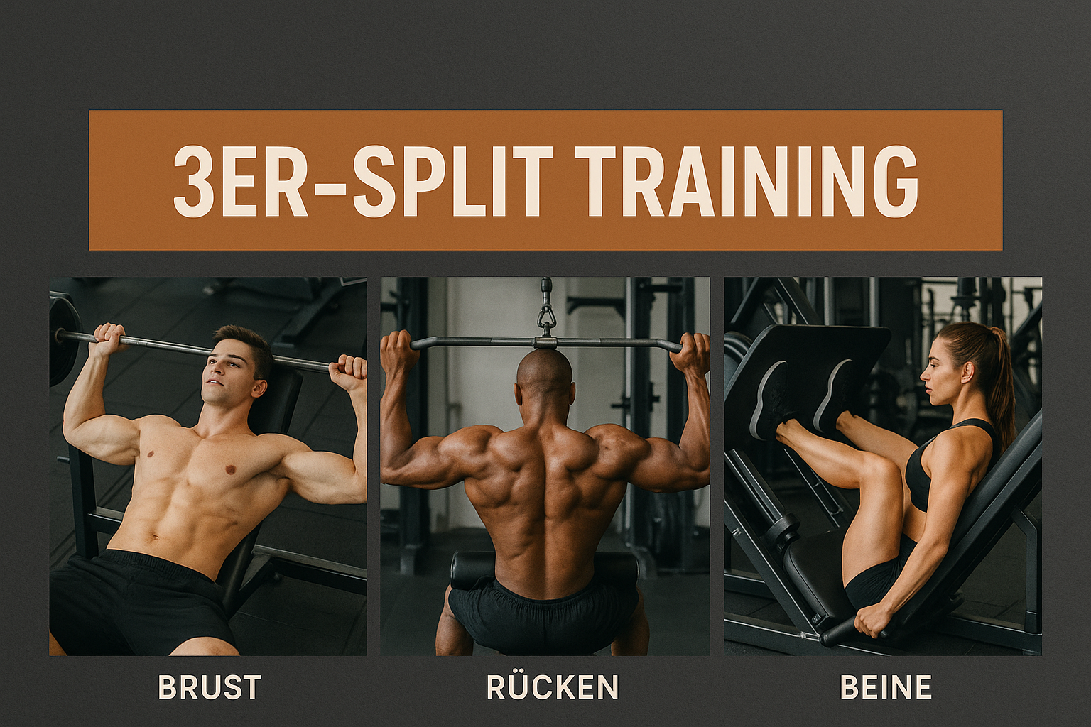 Trainingsplan 3er-Split Training Trainingsplan 3er-Split Training