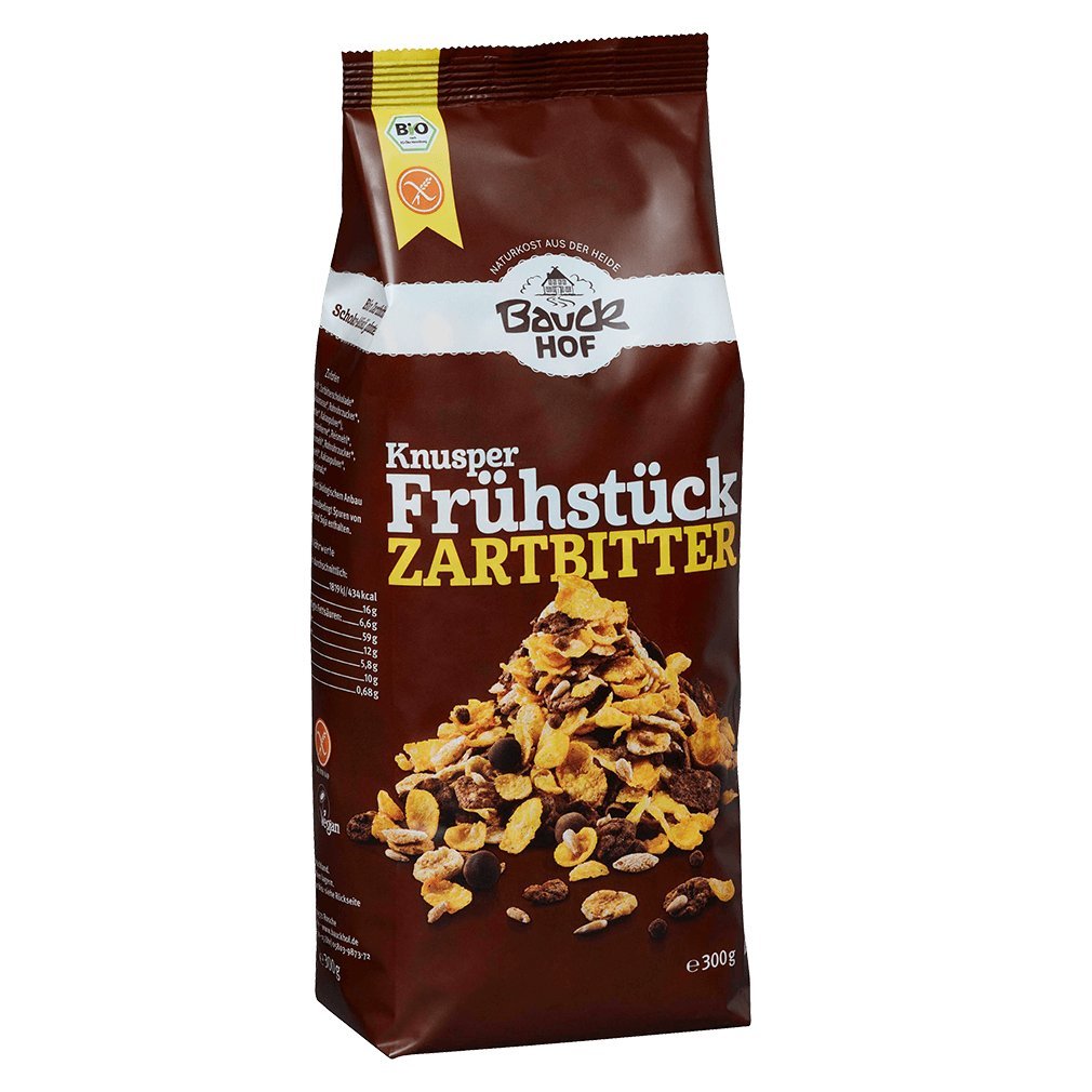 Bauckhof Bio Knusperfrühstück Zartbitter glutenfrei,(6x300g)