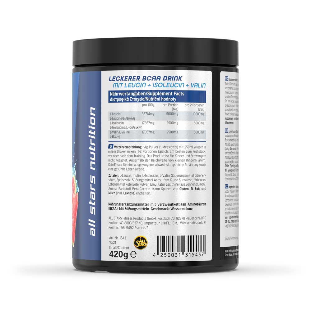 All Stars BCAA Powder 420g Dose