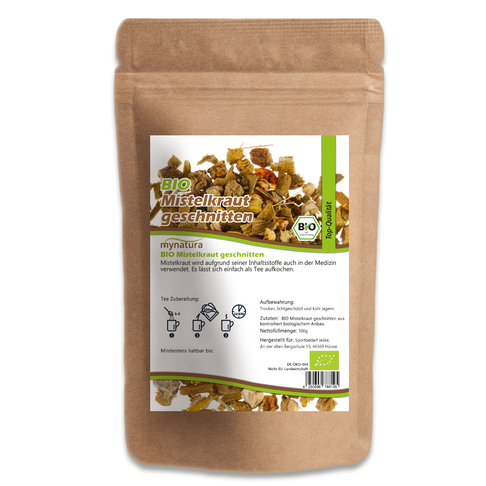 Bio Mistelkraut getrocknet & geschnitten | mynatura® – hochwertiges Naturprodukt für Tee & Kräuteranwendungen 100g Bio Mistelkraut getrocknet & geschnitten | mynatura® – hochwertiges Naturprodukt für Tee & Kräuteranwendungen 100g