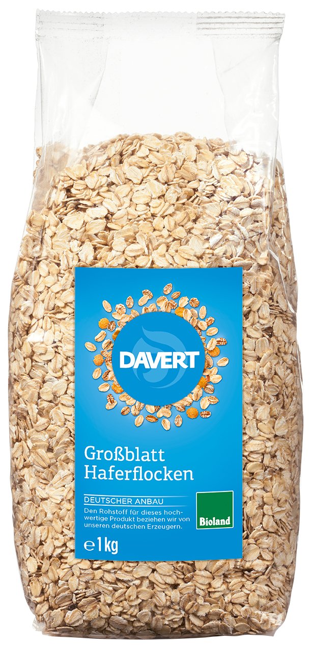 Davert Haferflocken Großblatt 1000g Davert Haferflocken Großblatt 1000g