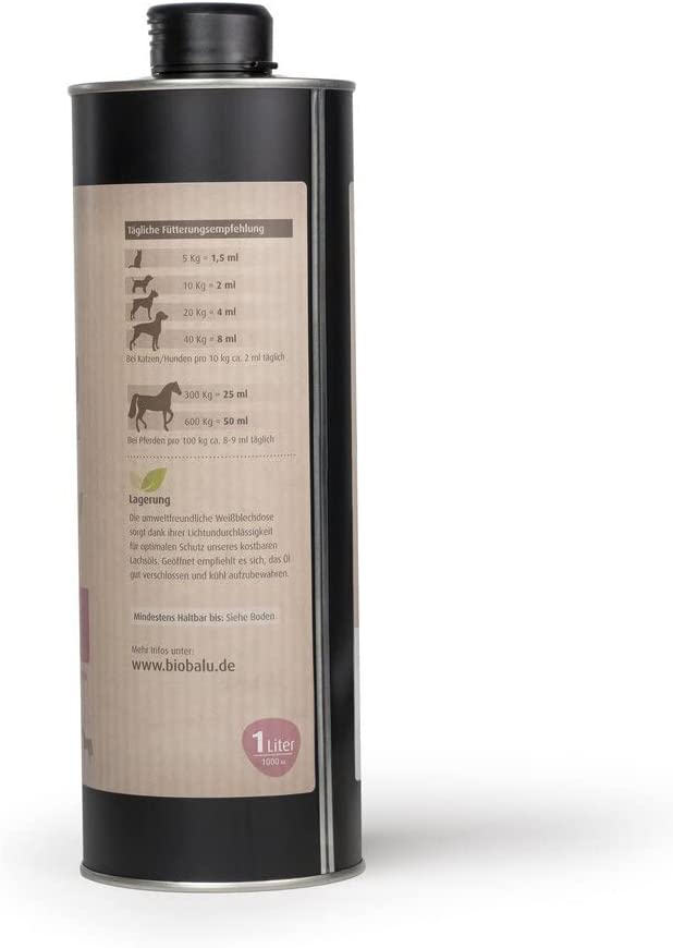 Biobalu Lachsöl 1000ml aus nachhaltigem Fischfang Biobalu Lachsöl 1000ml aus nachhaltigem Fischfang