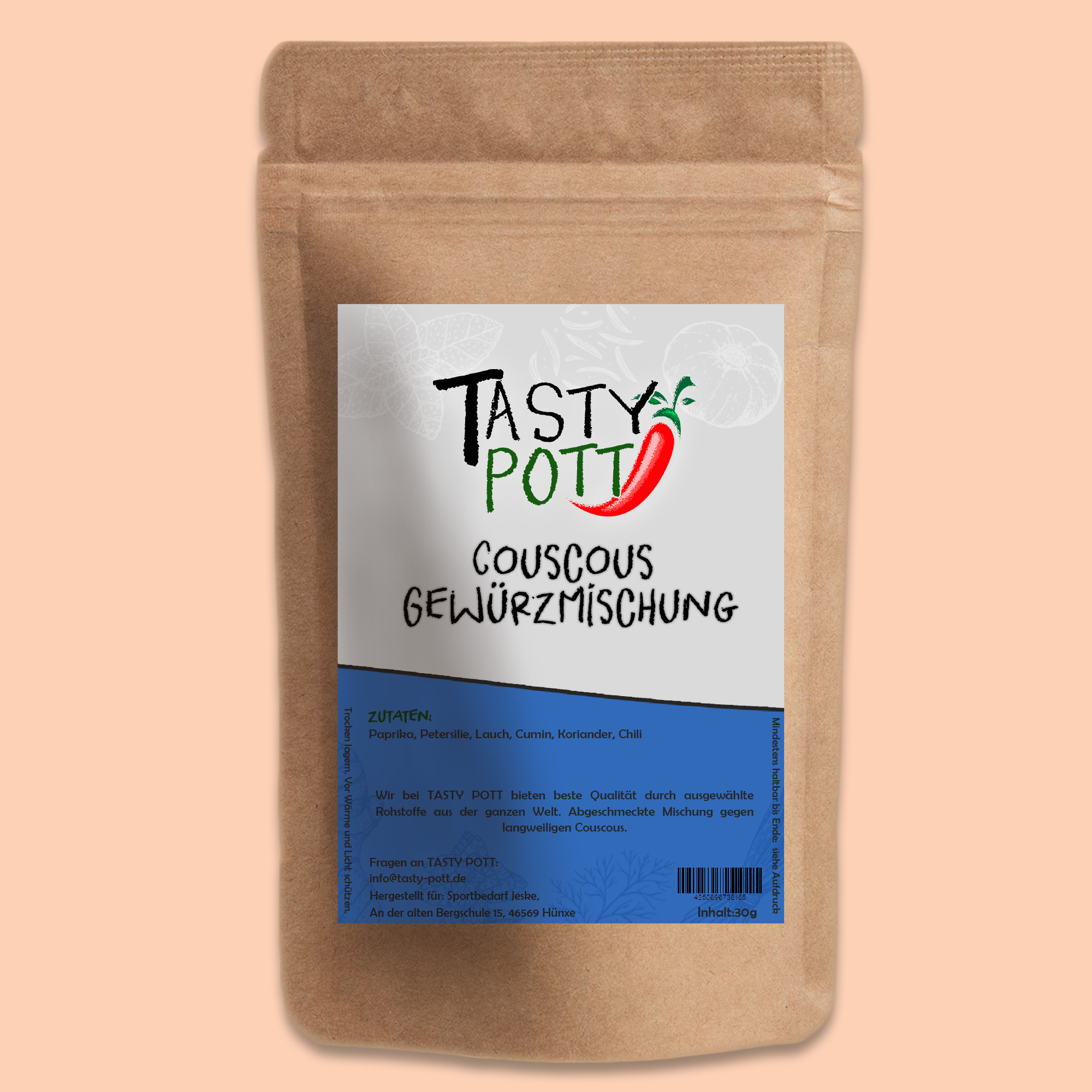Tasty Pott Couscous Gewürzmischung 30g Beutel