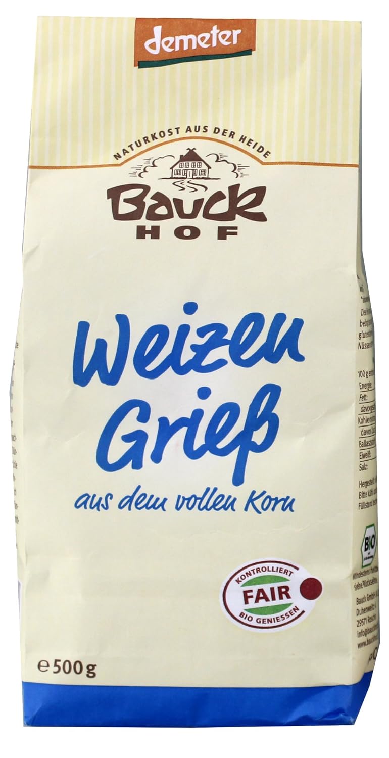 Bauckhof Bio Weizenvollgries, (500g)