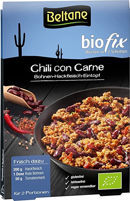 Beltane Biofix Chili con Carne (2 x 28g) Beltane Biofix Chili con Carne (2 x 28g)