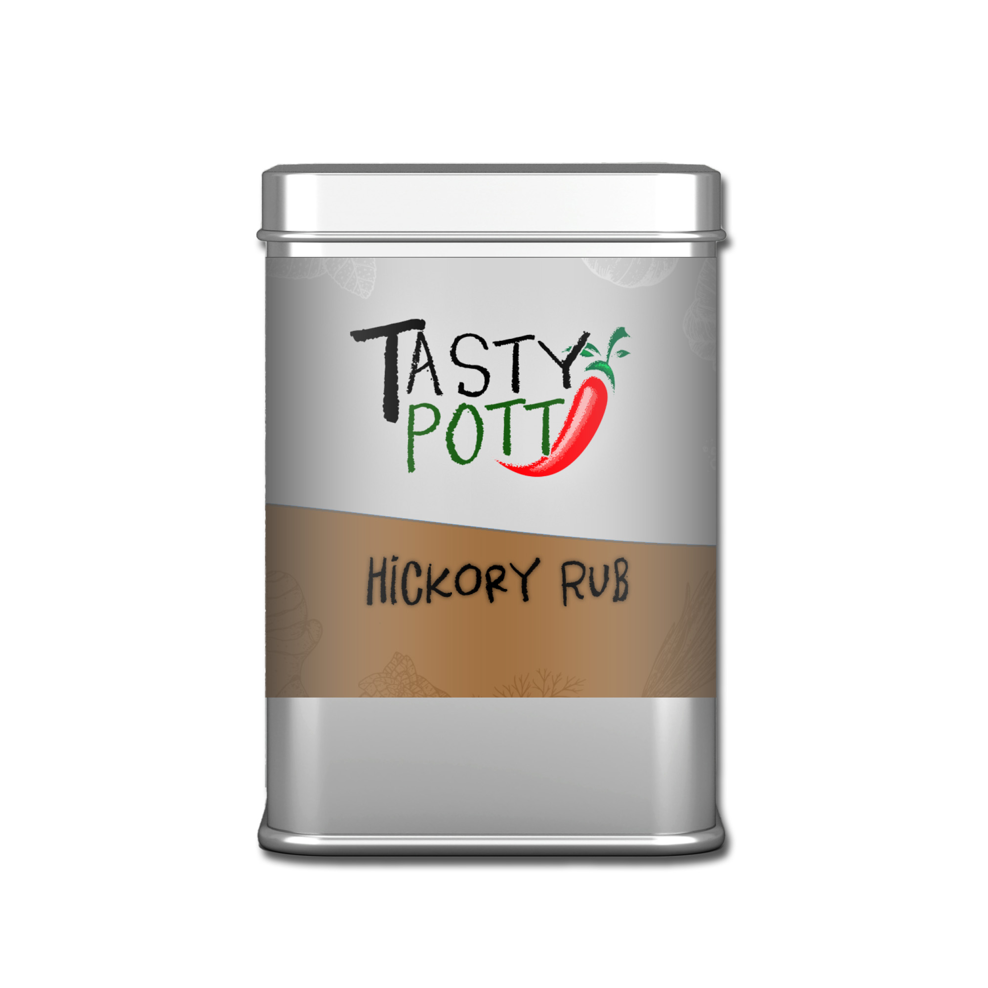 Tasty Pott Hickory Rub 70g Dose Tasty Pott Hickory Rub 70g Dose
