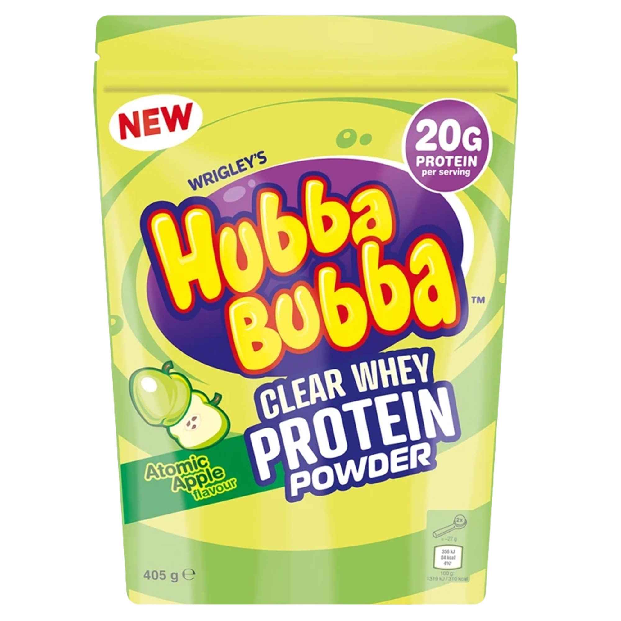 Wrigleys Hubba Bubba Clear Whey Protein Powder, 405 g Beutel Wrigleys Hubba Bubba Clear Whey Protein Powder, 405 g Beutel
