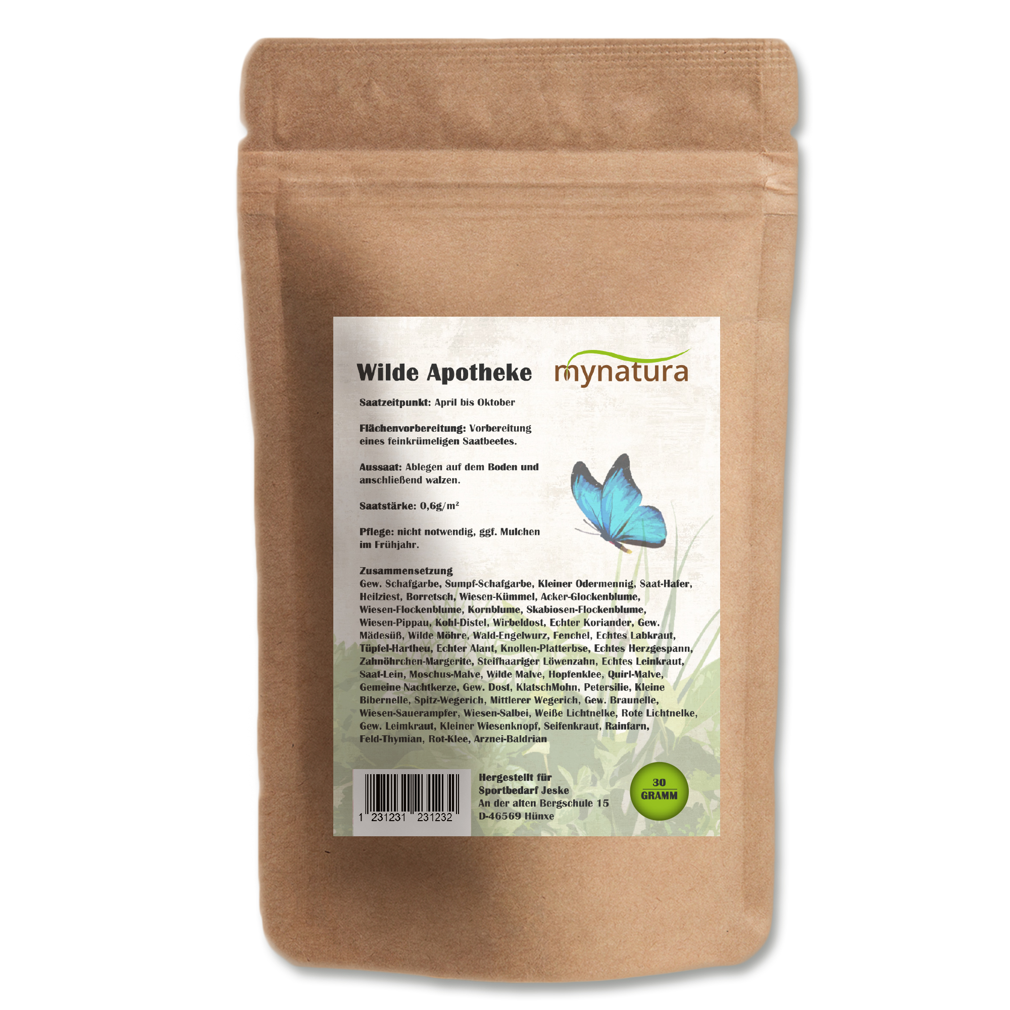 Mynatura Wilde Apotheke traditionelle Arzneipflanzen zum Selberpflücken Saatgut (30g) Mynatura Wilde Apotheke traditionelle Arzneipflanzen zum Selberpflücken Saatgut (30g)
