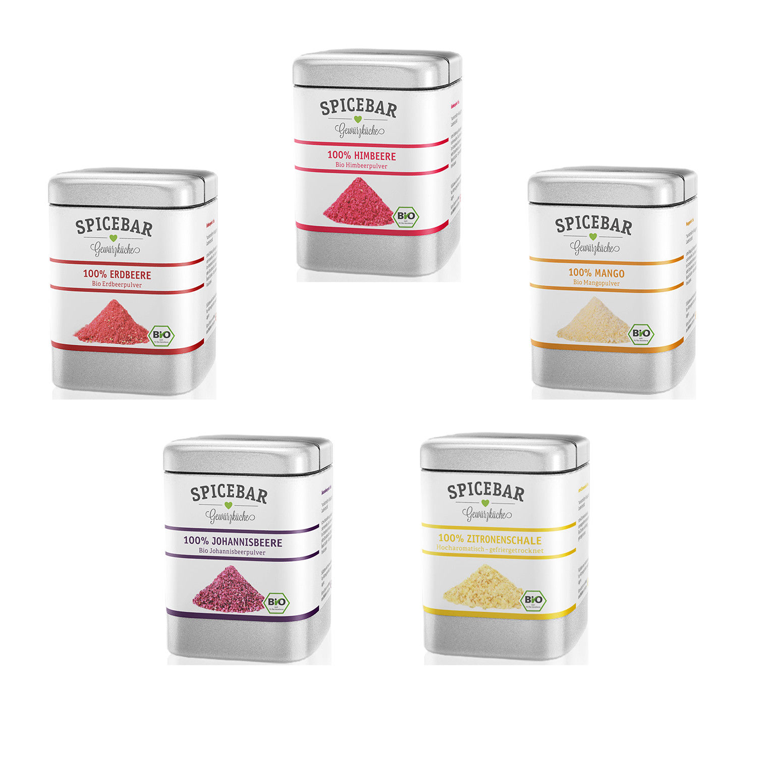 Spicebar Fruchtpulver Gewürz für Quarkspeisen,Backen aus 100% Bio