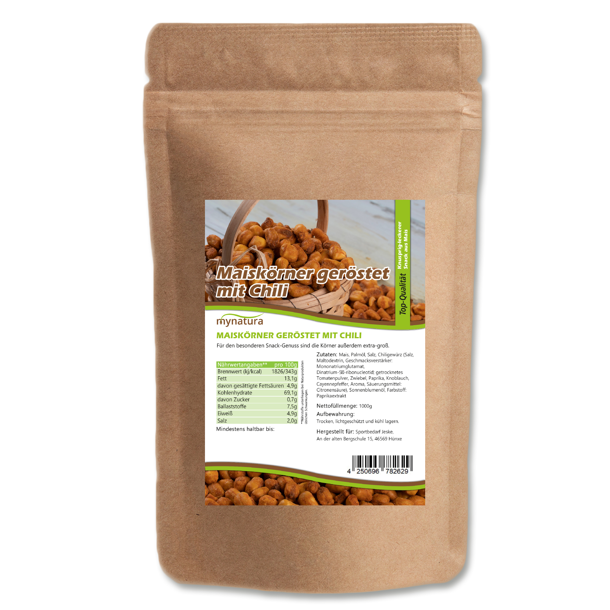 Geröstete Maiskörner mit Chili – Knuspriger Snack mit würzigem Geschmack | Mynatura Geröstete Maiskörner mit Chili – Knuspriger Snack mit würzigem Geschmack | Mynatura