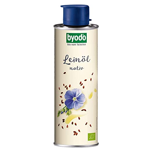 Byodo Bio Leinöl, nativ - in der Dose (1 x 0,25 l) Byodo Bio Leinöl, nativ - in der Dose (1 x 0,25 l)