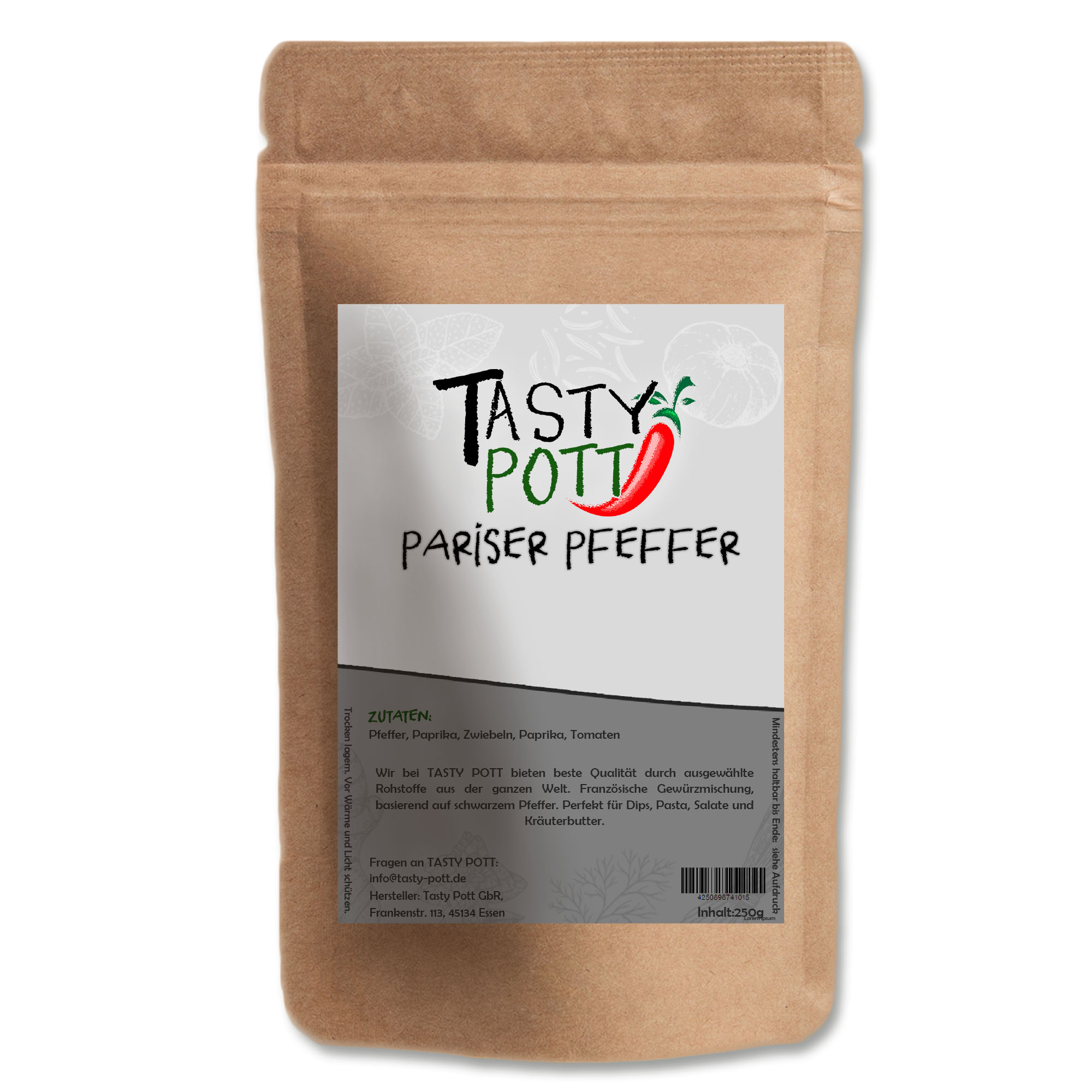 Tasty Pott Pariser Pfeffer Mix 500g Beutel