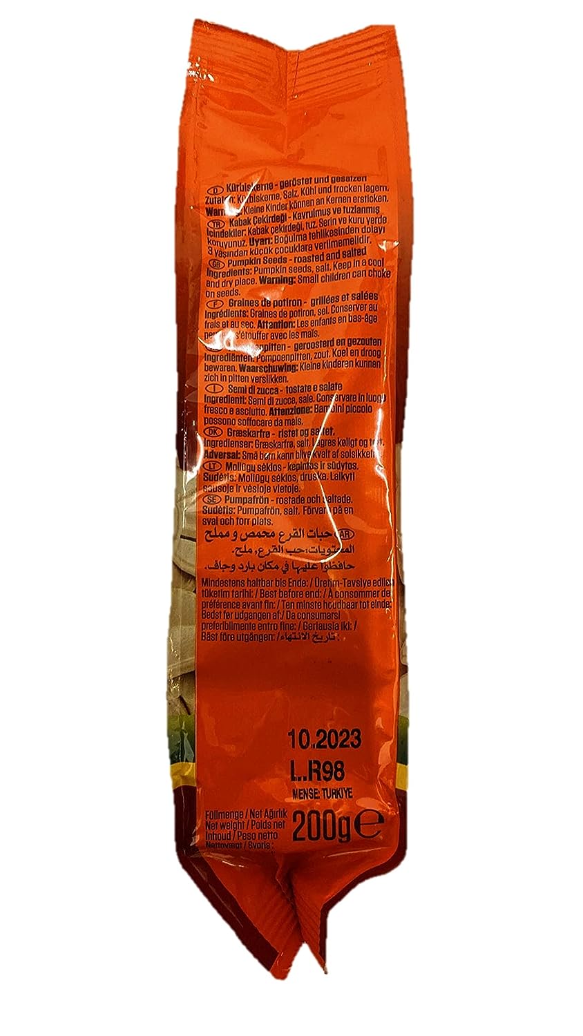 SUNTAT Kürbiskerne ungeschält geröstet & gesalzen (4 x 200 g Packung)