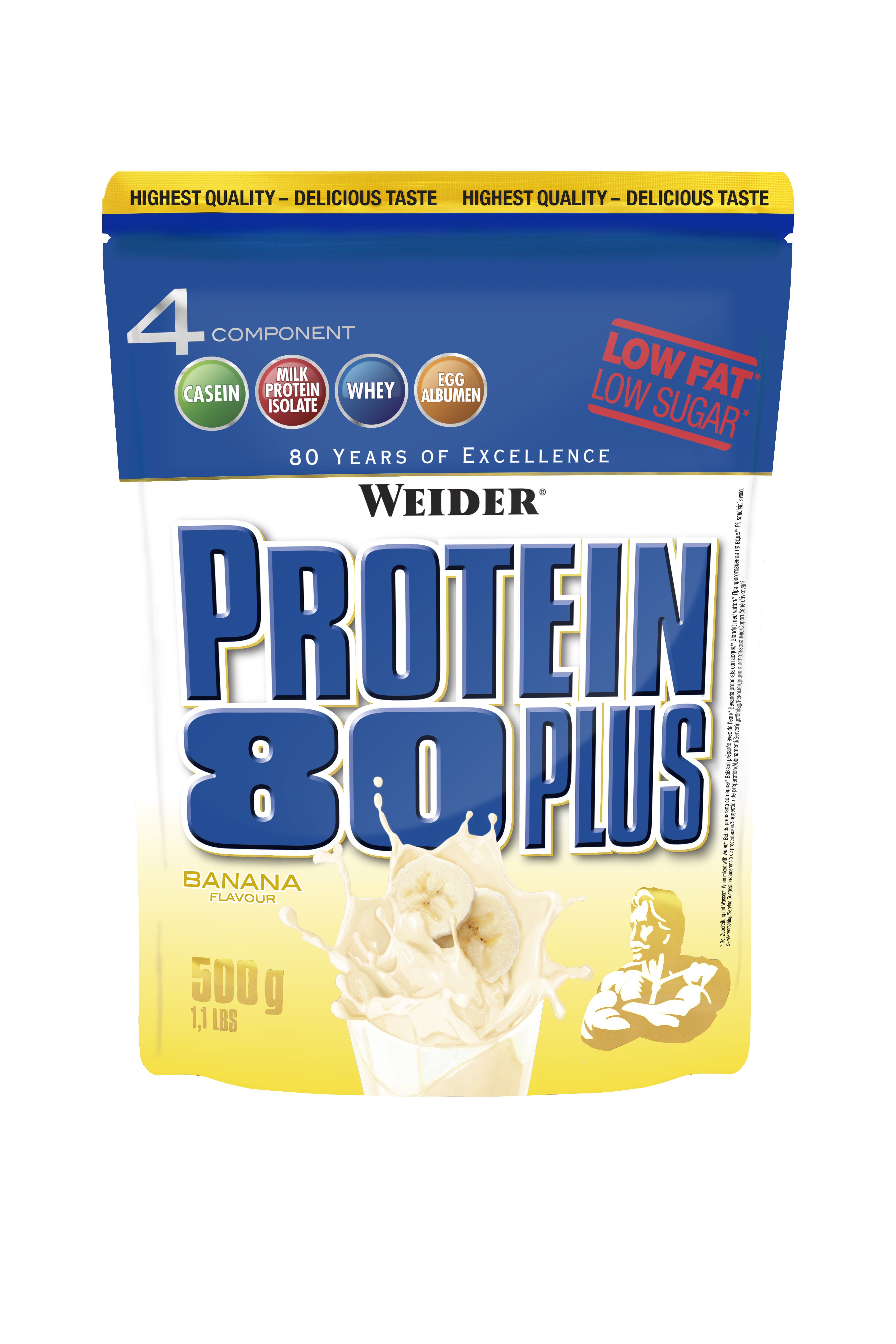 Weider Protein 80 Plus | Whey-Egg-Eiweiß | (500g Beutel)