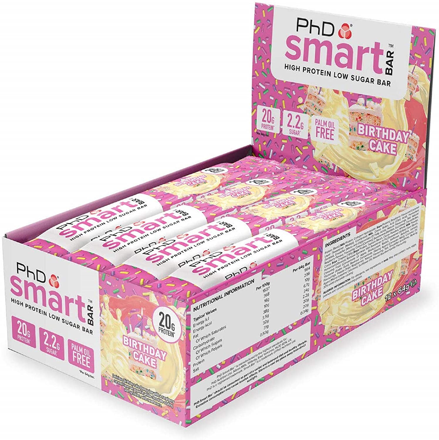 PhD Smart Bar Proteinriegel 12 x 64g
