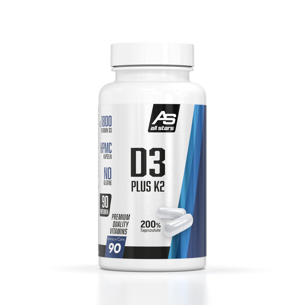 ALL STARS Vitamin D3 + K2 - 90 Kapseln