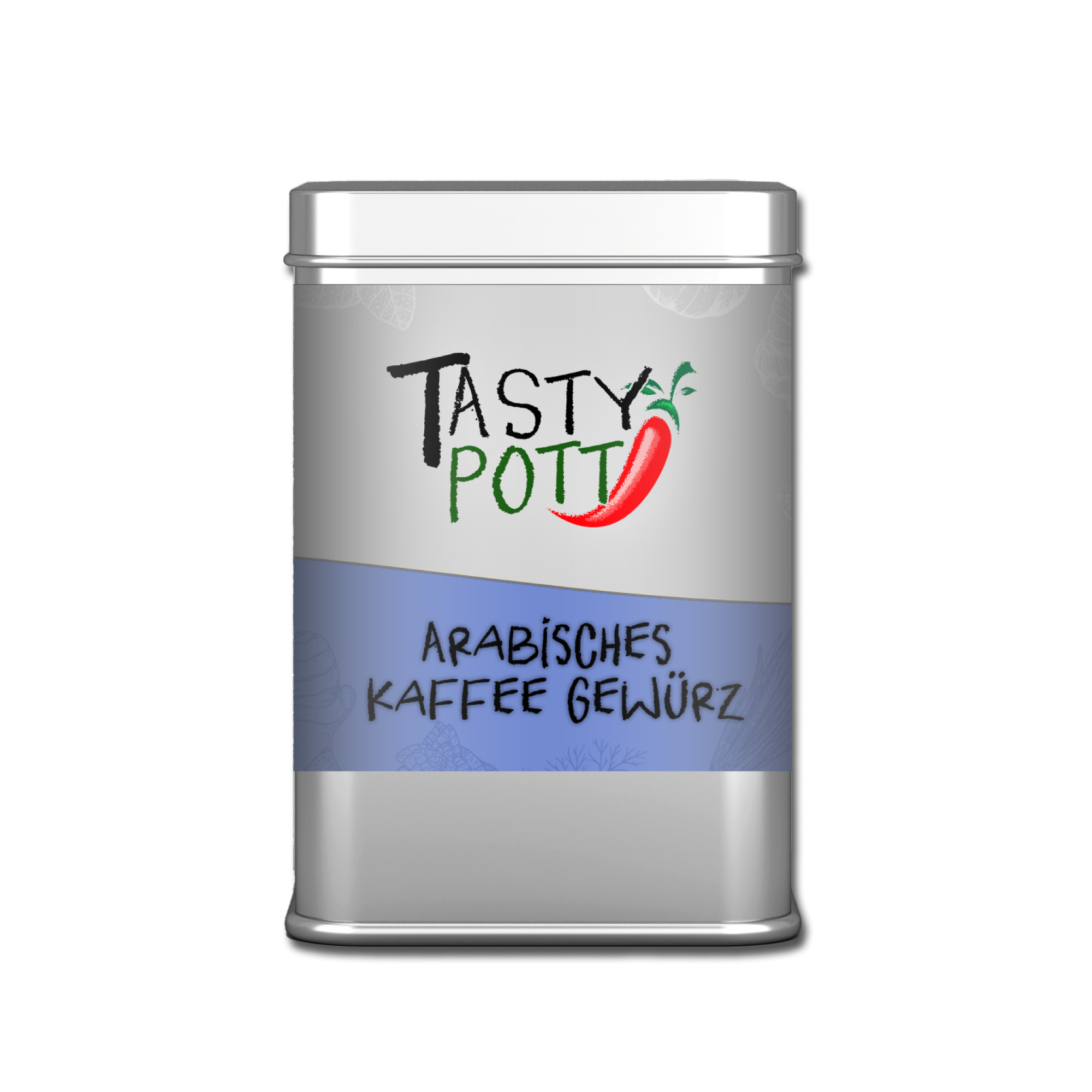 Arabische Kaffee Würze - Gewürzmischung für Kaffeespezialitäten - 60g Dose Tasty Pott Arabische Kaffee Würze - Gewürzmischung für Kaffeespezialitäten - 60g Dose Tasty Pott