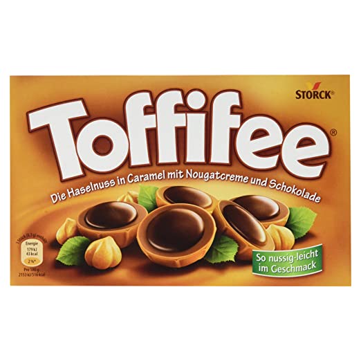 Toffifee - Haselnusspralinen mit Karamell und Nougatcreme - 125g, 1 Packung (15 Stück)