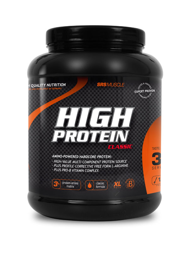 SRS High Protein Eiweiss Qualität Sport Fitness 900g Dose SRS High Protein Eiweiss Qualität Sport Fitness 900g Dose