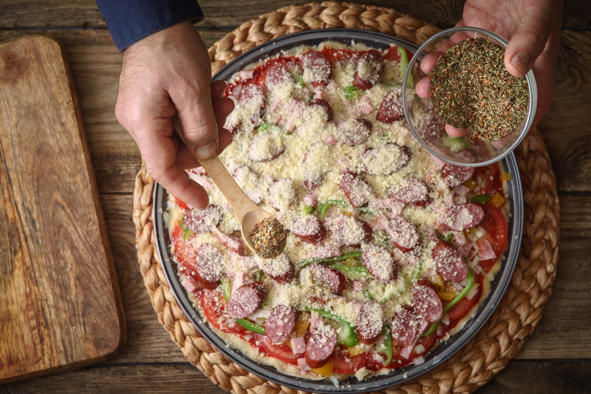 Bio Pizza Topping - Gewürzmischung - 70g Dose von Tasty Pott Bio Pizza Topping - Gewürzmischung - 70g Dose von Tasty Pott