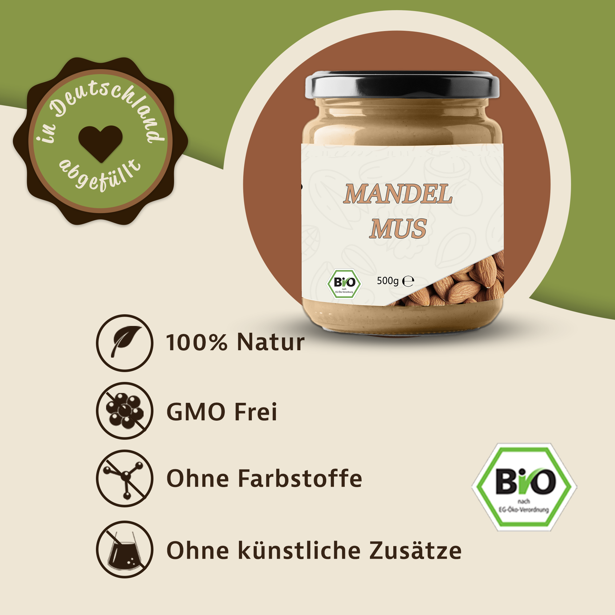 Mynatura Bio Mandelmus 500g Mynatura Bio Mandelmus 500g