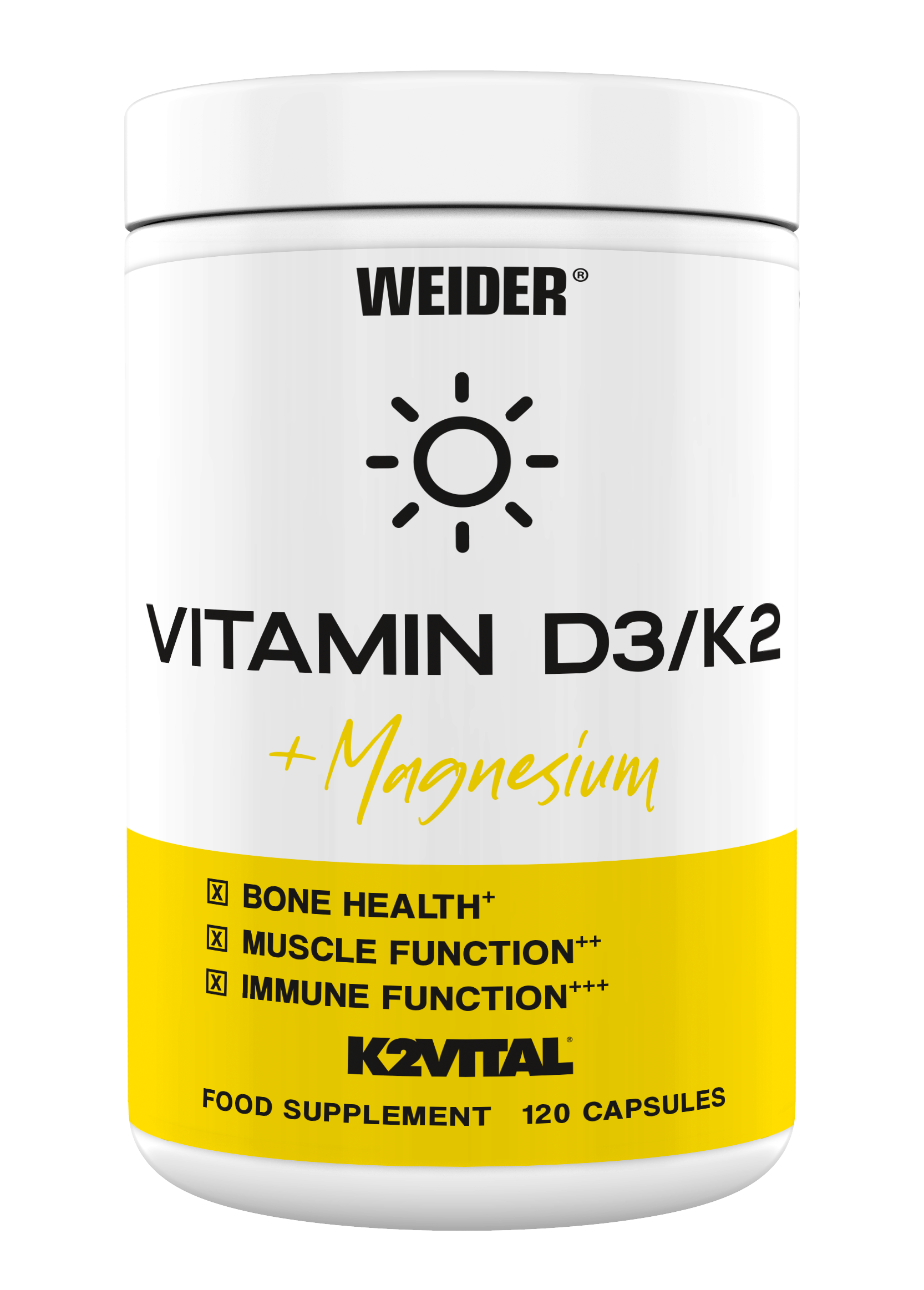 WEIDER Vitamin D3/K2 Kapseln 120caps WEIDER Vitamin D3/K2 Kapseln 120caps