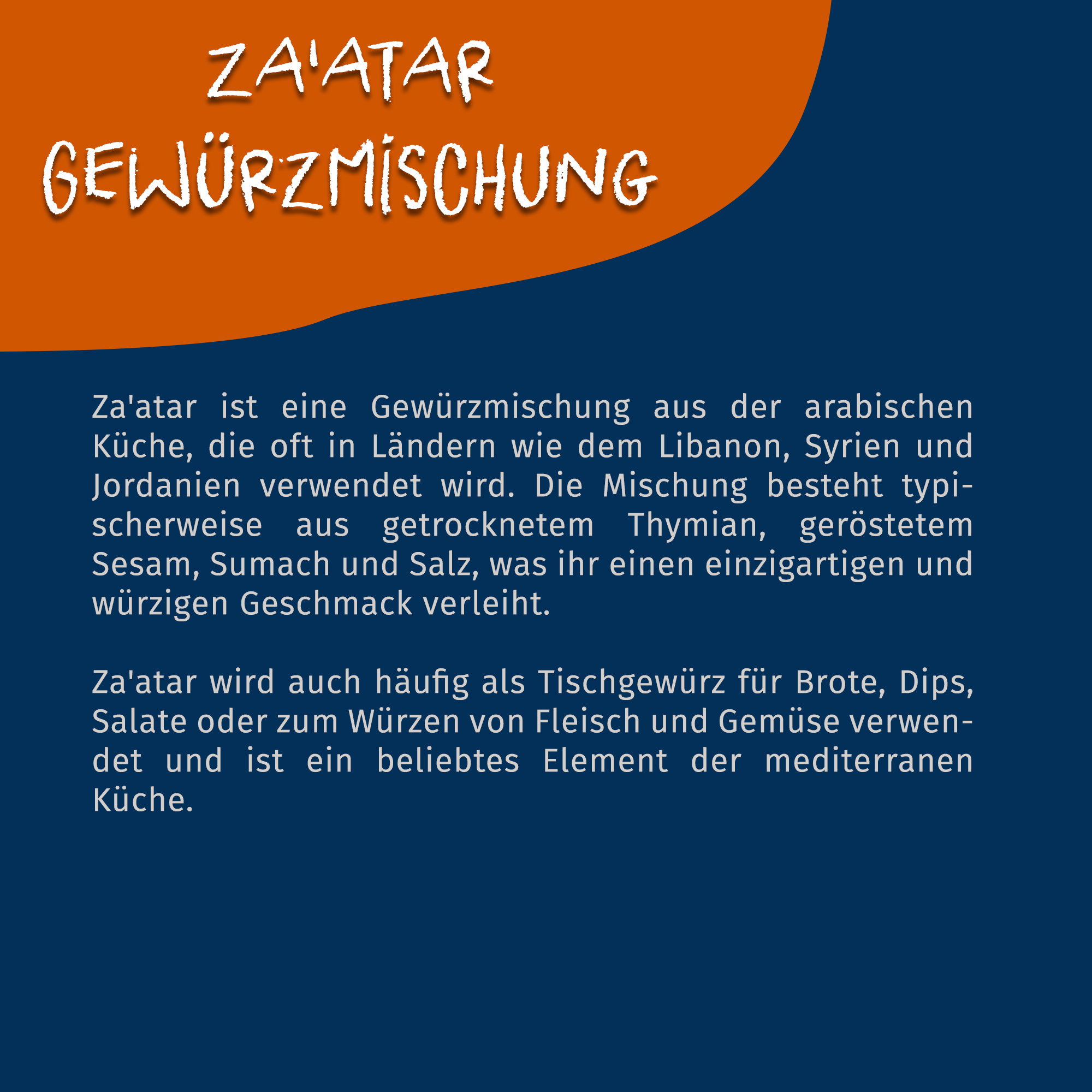 Za´atar Gewürzmischung
