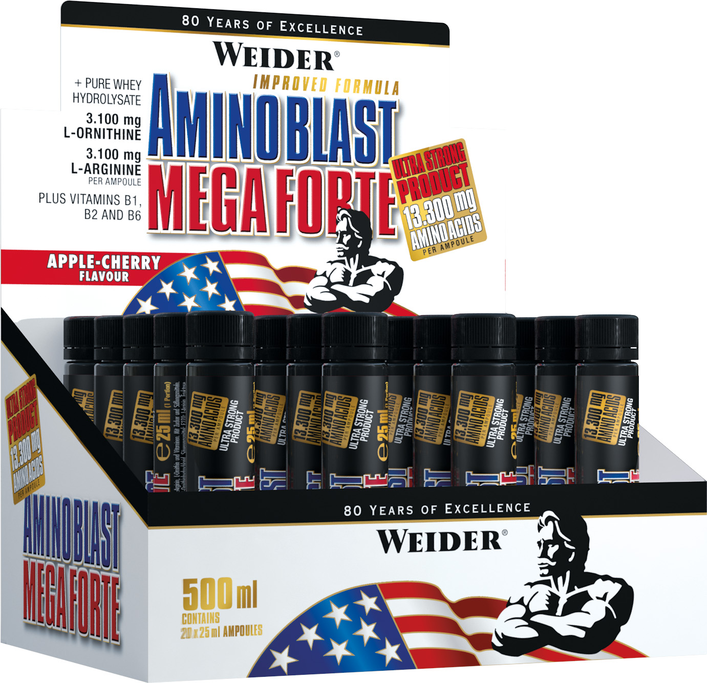 Weider Amino Blast Mega Forte (20 x 25ml Ampullen) Weider Amino Blast Mega Forte (20 x 25ml Ampullen)