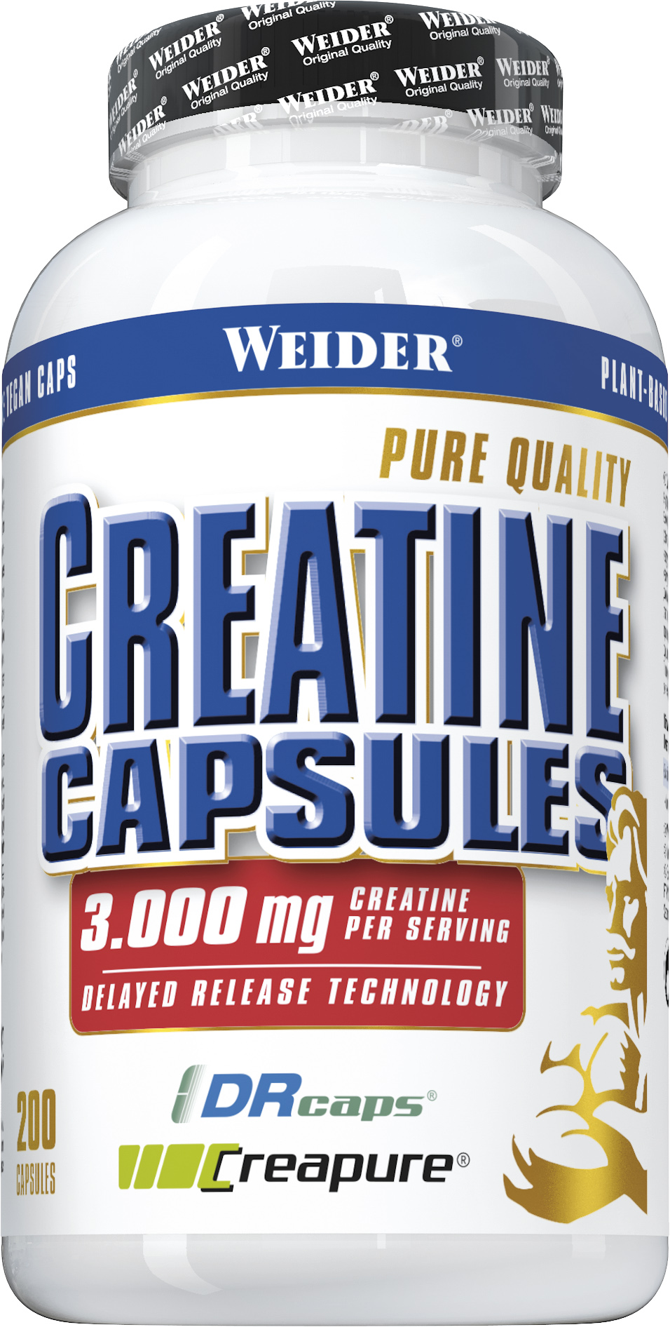 Weider Creatine (Creapure®), 200 Kapseln à 1071mg