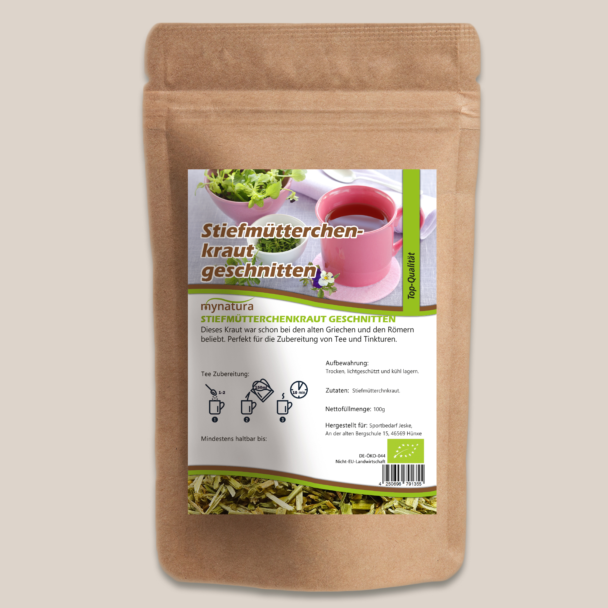 Stiefmütterchenkraut geschnitten – naturbelassen und vielseitig verwendbar | mynatura 250g