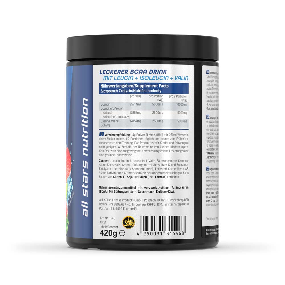 All Stars BCAA Powder 420g Dose