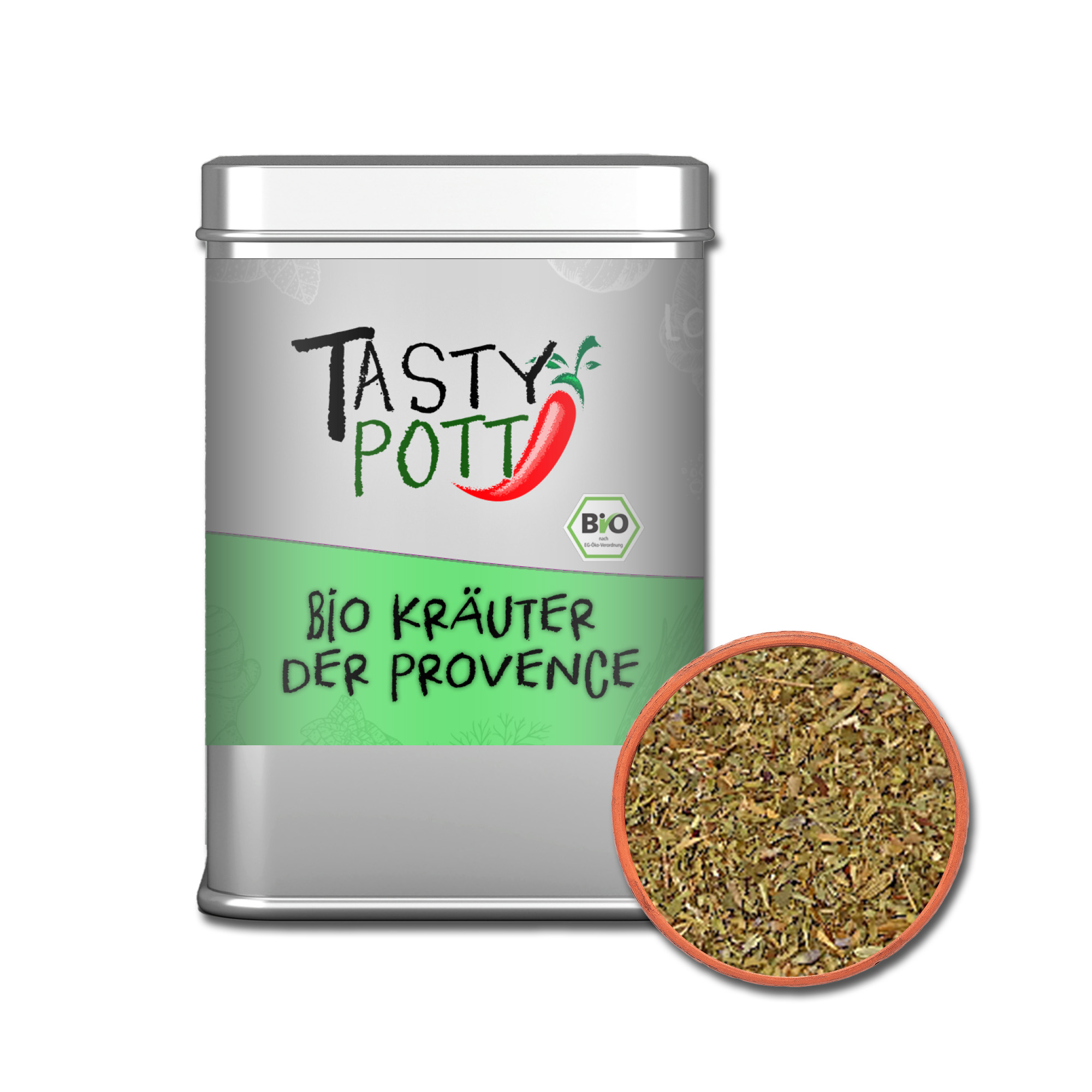 Tasty Pott Bio Kräuter der Provence 55g Dose Tasty Pott Bio Kräuter der Provence 55g Dose