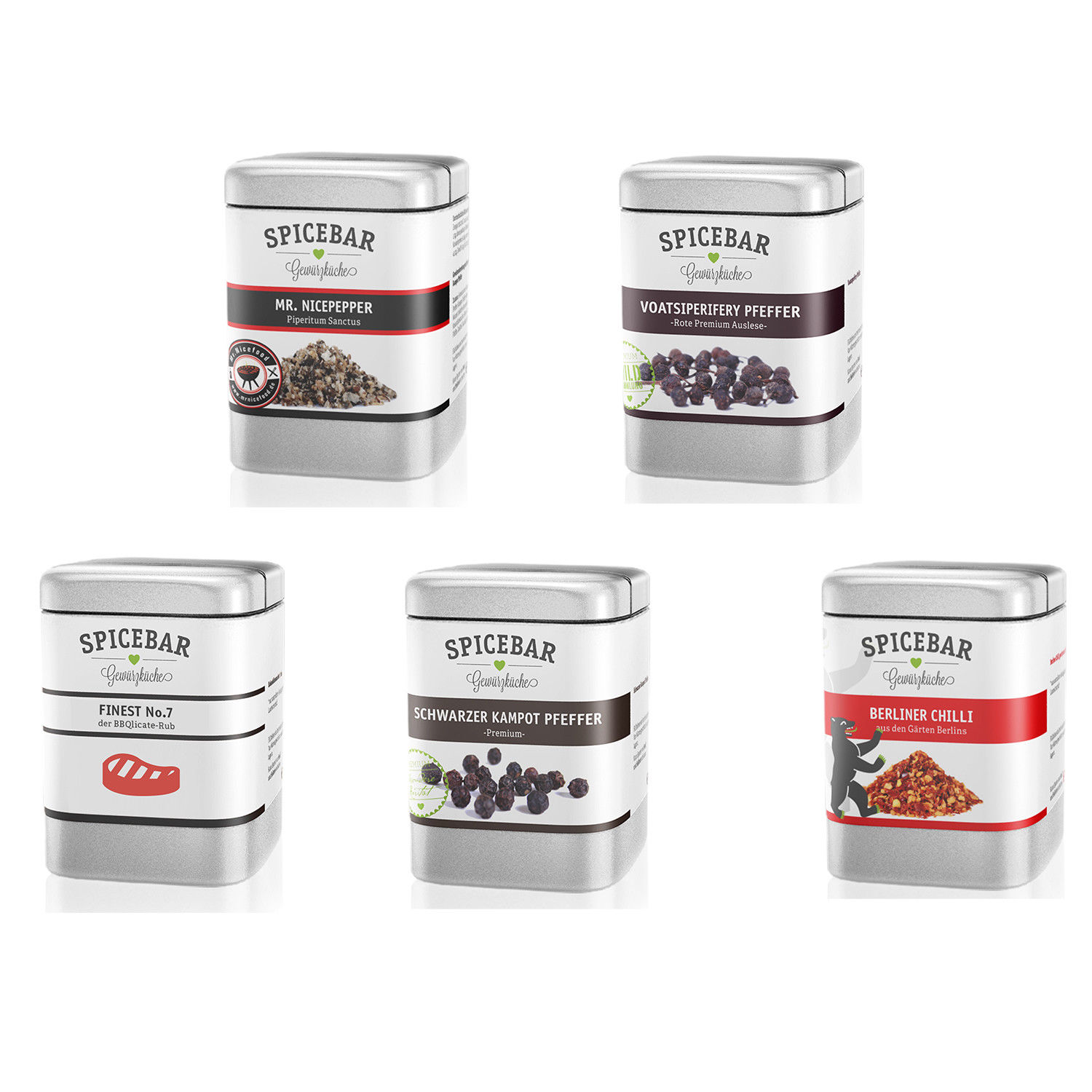 Spicebar Pfeffer, Chili für Grill- und Steakgewürz BBQ Premium