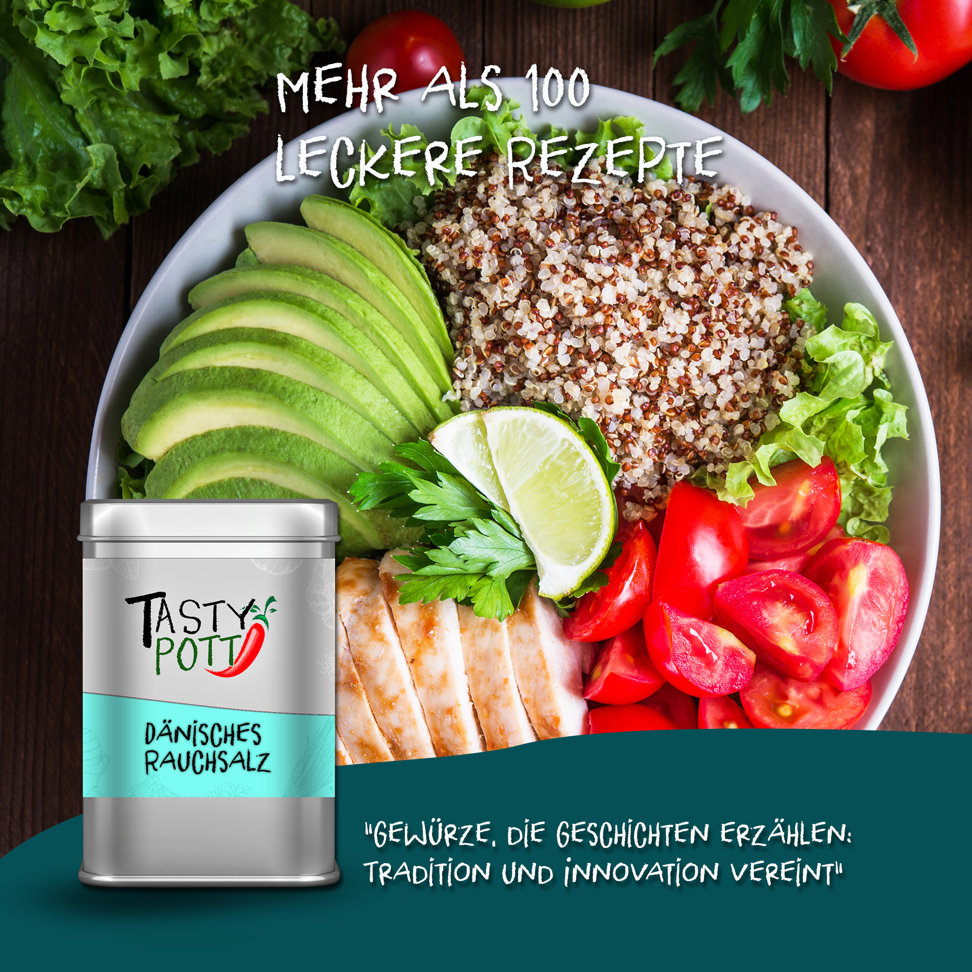 Rauchsalz - Dänisches Rauchsalz 150g von Tasty Pott