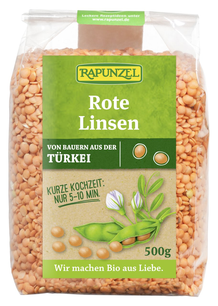 Rapunzel Bio Linsen, rot, (500g) Rapunzel Bio Linsen, rot, (500g)