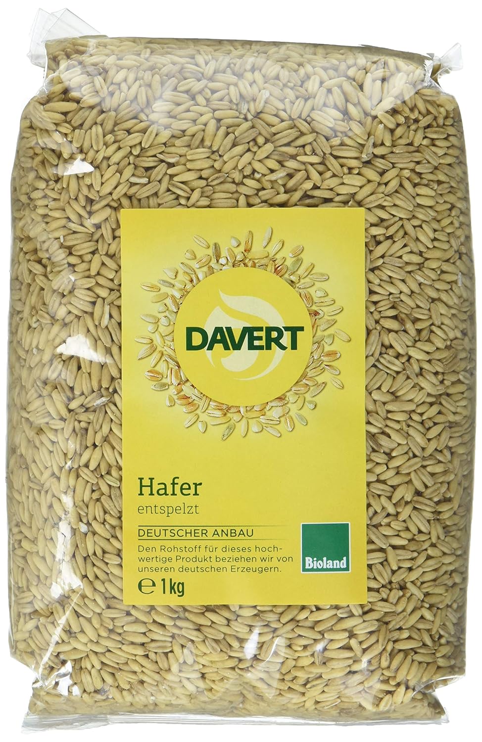 Davert Hafer entspelzt, (1kg)Bio Davert Hafer entspelzt, (1kg)Bio