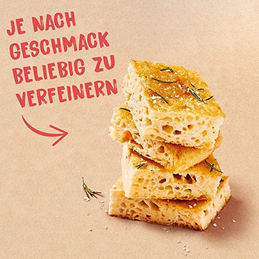 Biovegan Mein Focaccia, glutenfreie Brotbackmischung für italienisches Bio Brot, 500g Biovegan Mein Focaccia, glutenfreie Brotbackmischung für italienisches Bio Brot, 500g