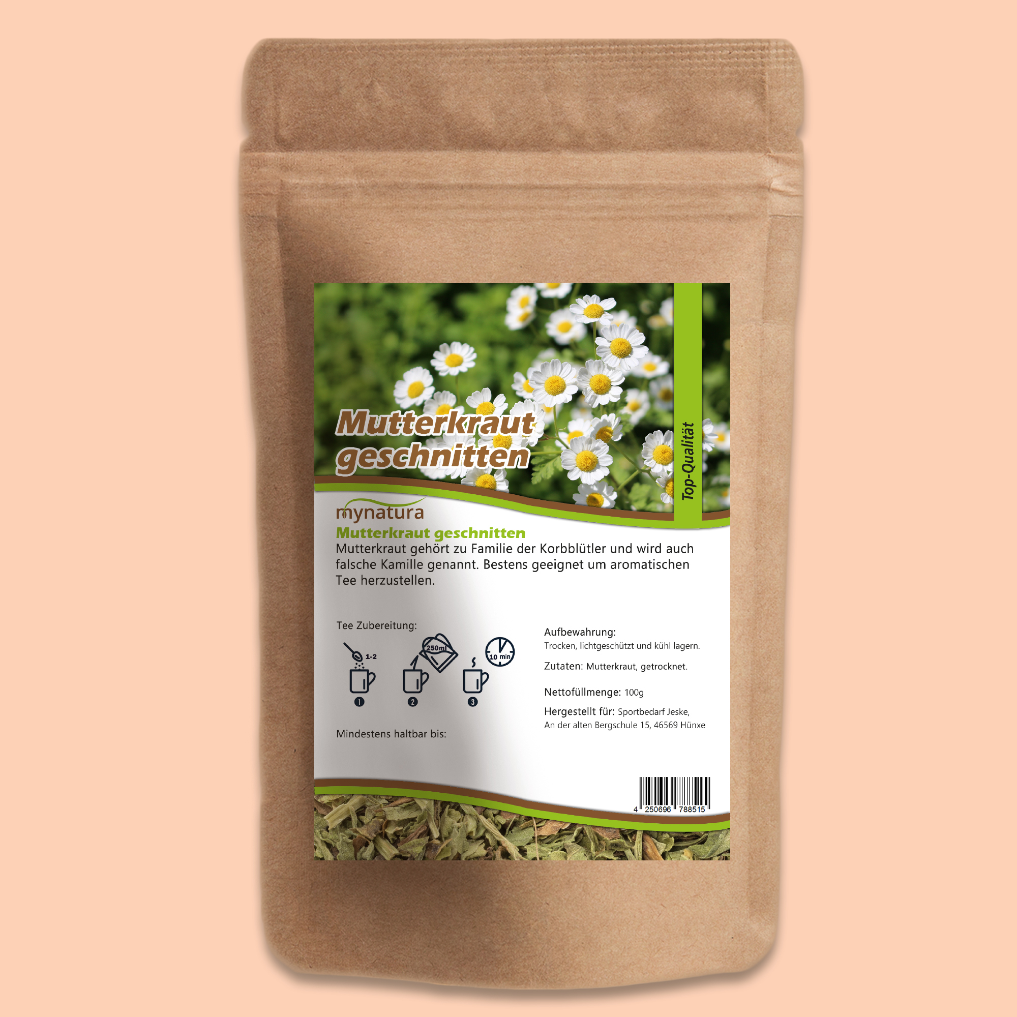 Mutterkraut von Mynatura – natürliches Kräuterprodukt für vielseitige Anwendungen 250g Mutterkraut von Mynatura – natürliches Kräuterprodukt für vielseitige Anwendungen 250g